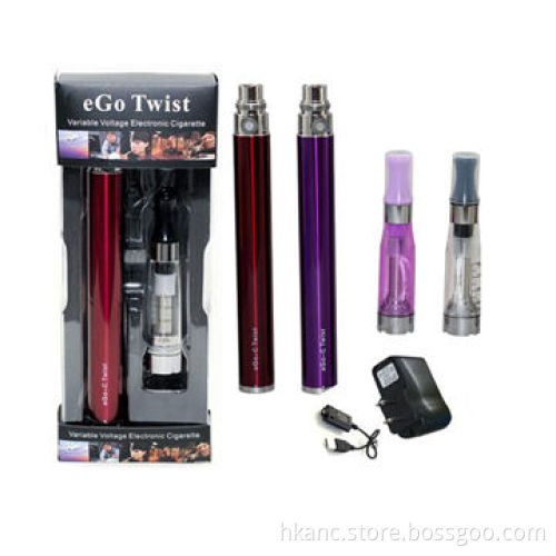 eGo Twist Electronic Cigarette Starter Kit, 3.2 to 4.8V Variable Voltage with Different Capacity